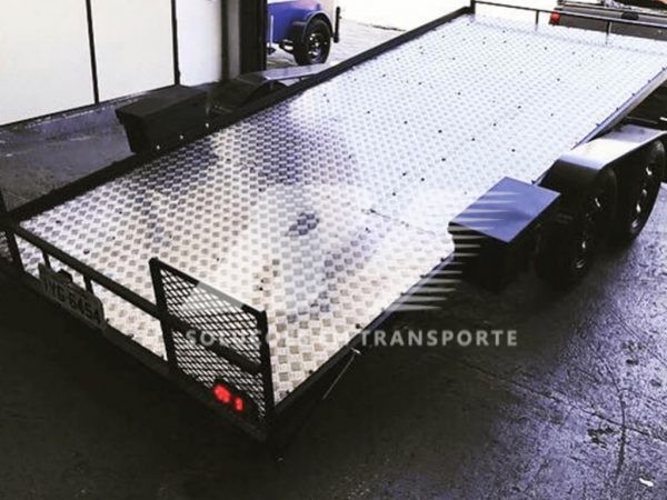 Carretinha Reboque Plataforma Basculante para Transporte de Carros com 02 Eixos – Tela