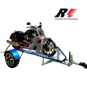 Carretinha Reboque Basculante para 01 moto Esportiva, Big Trail e Custom – Mach1