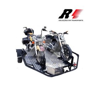 Carretinha Reboque Basculante para 02 Motos, Kart, Quadriciclo ou Triciclo – Mach3