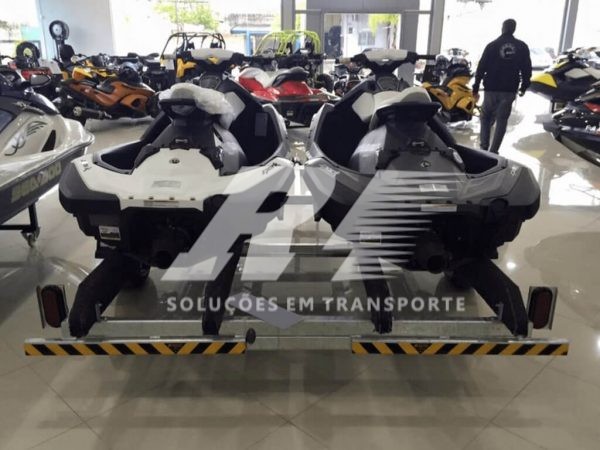 Carretinha Reboque para 02 Jet Ski Sea-Doo, Kawasaki ou Yamaha