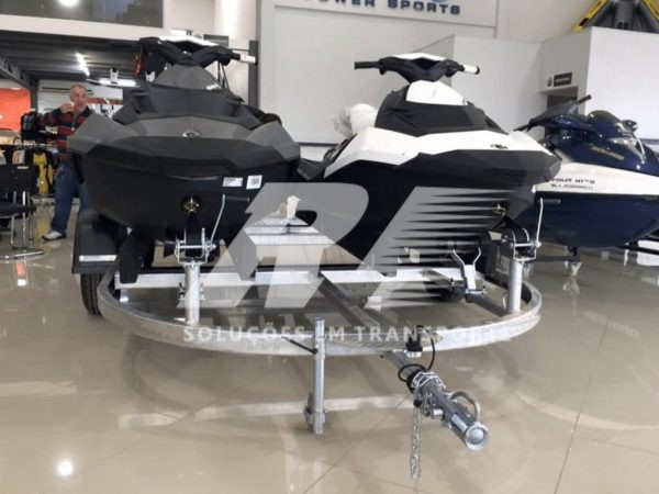 Carretinha Reboque para 02 Jet Ski Sea-Doo, Kawasaki ou Yamaha