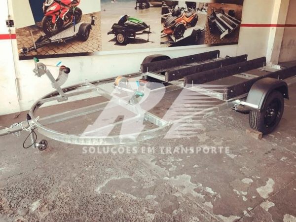 Carretinha Reboque para 02 Jet Ski Sea-Doo, Kawasaki ou Yamaha
