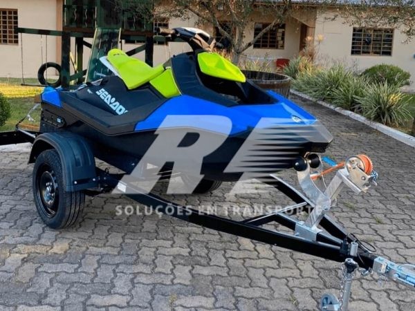 Carretinha Reboque para Jet Ski em Alumínio 02 ou 03 Lugares